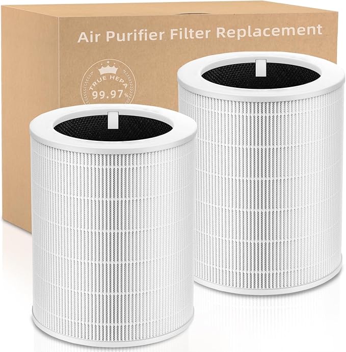 2 Pack Core 600S Pet Replacement Filter Compatible with LEVOIT Core 600S Air Purifi-er, 3-in-1 H13 HEPA Filter, High-Efficiency Activated Carbon, Compared to Part #Core 600S-RF