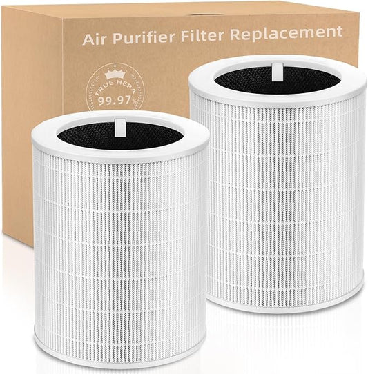 2 Pack Core 600S Pet Replacement Filter Compatible with LEVOIT Core 600S Air Purifi-er, 3-in-1 H13 HEPA Filter, High-Efficiency Activated Carbon, Compared to Part #Core 600S-RF