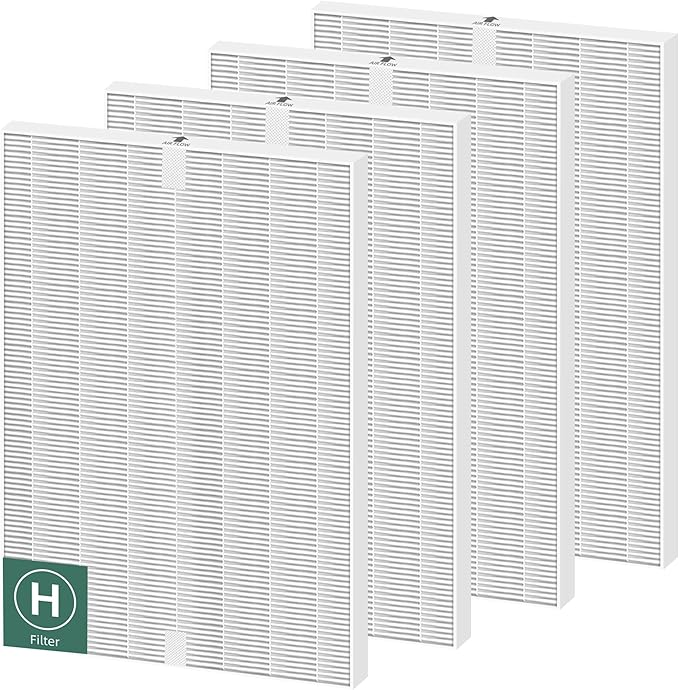 5500-2 Air Purifier Filter Replacement for Winix Plasmawave Air Purifier 5500-2 5300-2 6300-2 C535 AM80 AM90,4 Pack H13 Grade True HEPA Filter,Replace 116130 Filter H