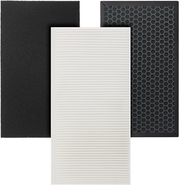 Fette Filter - Replacement Air Purifier Filter Compatible with Honeywell HPA075 HPA075B HPA080 HPA080B Air Purifiers Contains HRFTS1 Filter T, HRF-G Filter G & HRF-A Pre-Filter A - Combo Pack