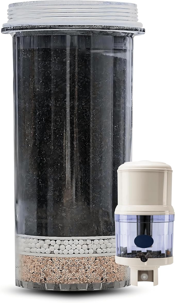 Gravity Water Filter Replacement Cartridge 1361 for Nikken PiMag Aqua Pour Water System, Alkaline Mineral Home Filtration System Parts & Accessories for Countertop Dispenser,Filtros de Agua para Tomar