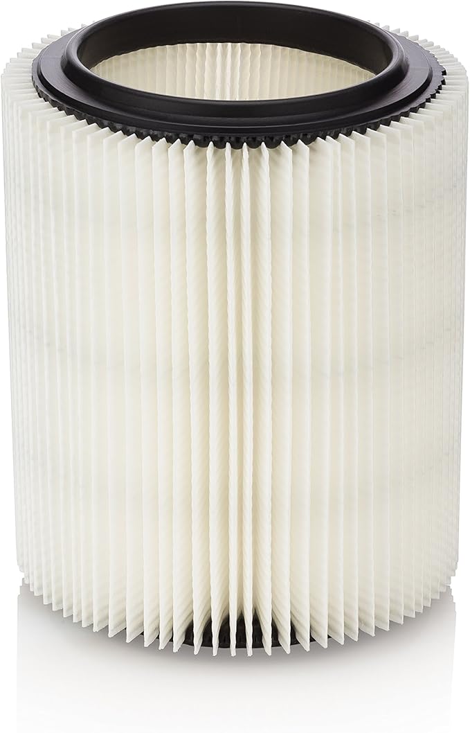 Replacement Filter for Craftsman and Ridgid Shop Vacs Part #s 9-17816, 9-17912 & Part #s VF4000, VF5000, 1 Pack, Deluxe Fine Particle Filter