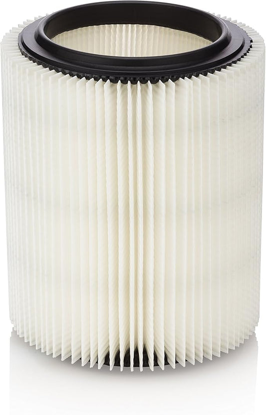 Replacement Filter for Craftsman and Ridgid Shop Vacs Part #s 9-17816, 9-17912 & Part #s VF4000, VF5000, 1 Pack, Deluxe Fine Particle Filter