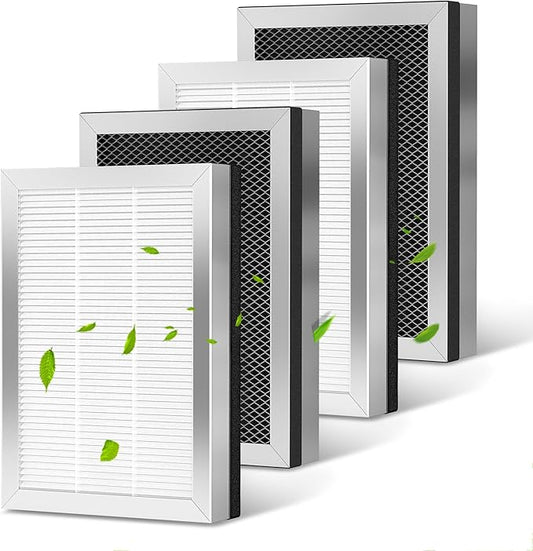 MA 25 Replacement Filter for MA-25 Air Purifier S1/W1/B1, 3-in-1 High-Efficiency Filtration System, H13 True HEPA Filter and Activated Carbon Filter, 4 Pack