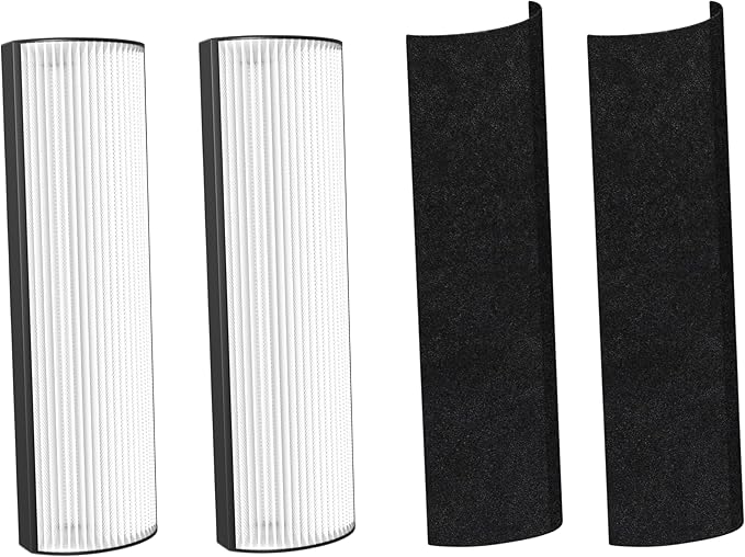 Nispira 2-in-1 True HEPA Replacement Filter PETWRFIL For Pure Enrichment PureZone Elite 4-IN-1 Tower Air Purifier PEAIRTWR. 2 Packs