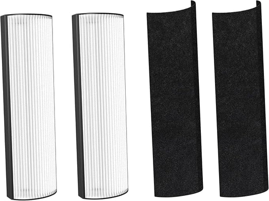 Nispira 2-in-1 True HEPA Replacement Filter PETWRFIL For Pure Enrichment PureZone Elite 4-IN-1 Tower Air Purifier PEAIRTWR. 2 Packs