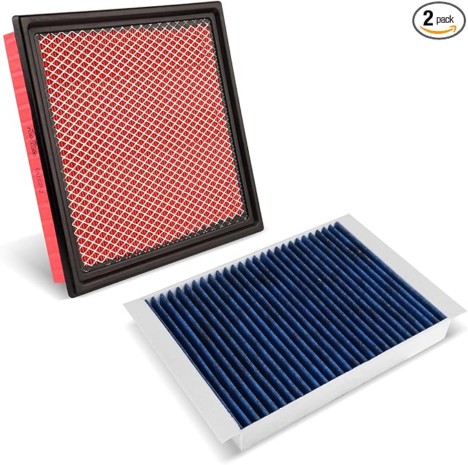 1 HEPA Pack Cabin Air Filter and 1 Pack Engine Air Filter fit for EXPEDITION (2018-2026) / F-150 (2015-2026) / Lincoln Navigator (2018-2024) Replacement CF12150 CA10262 Accessories