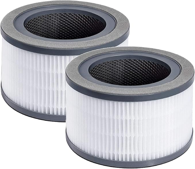 Nispira Vista 200 3-in-1 True HEPA Carbon Filter Replacement for Levoit Air Purifier Part Vista 200-RF. 2 Packs