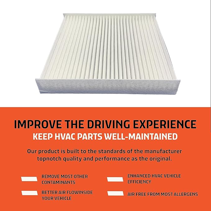 Cabin Air Filter Replacement - Pack of 1 - Made in USA - Compatible with Nissan Kicks 1.6L, Rogue 2.5L, 2020-2022 Sentra 2.0L, Replaces O.E. 278915RB0A, 278915RB0B - for Carbon Upgrade See NP10447