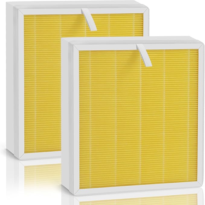 [Pet Version]-G3 H13 HEPA Replacement Filter Compatible with AMEIFU G3 Air Puri-fier (Sferf-30) and VEWIOR A3 Air Puri-fier, G3 H13 HEPA Filter with 3-IN-1 High-Efficiency Filtration, 2-Pack