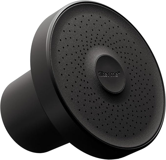 Black Filtered Showerhead - High-Pressure Shower Head with Advanced Water Filtration - Removes Chlorine & Impurities for Softer Skin & Healthier Hair - Easy to Install