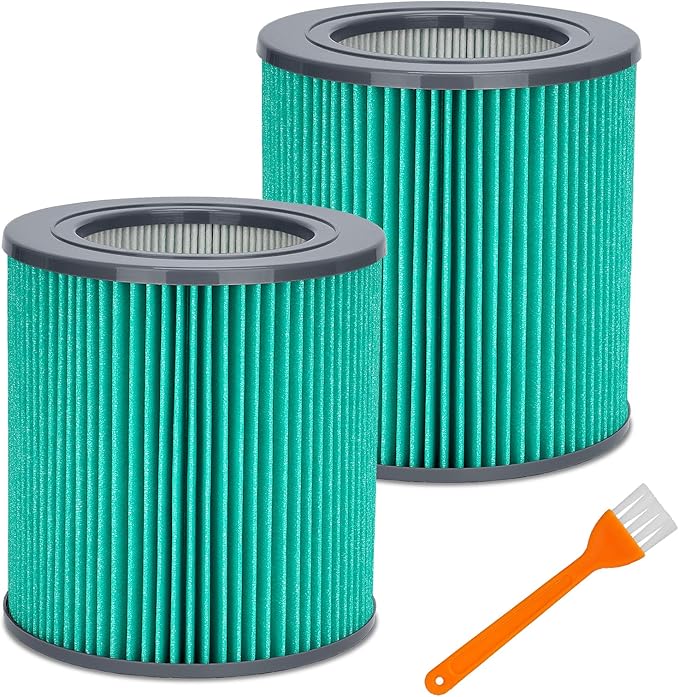 2 Pack Air Mini Replacement Filters Compatible with Molekule Air Mini & Air Mini+ Air Purifiers, PECO-HEPA Tri-Power 3-in-1 High-Efficiency True HEPA Replacement Filter (Green, 2 Pack)