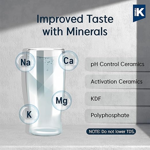 Pureal Hybrid Home PPU-1000D Under Sink Water Filter System with Faucet, 10K Gallons, NSF/ANSI 42&372, Mineral Sediment Carbon Block KDF Polyphosphate Filter for Scale & Lead & Chlorine