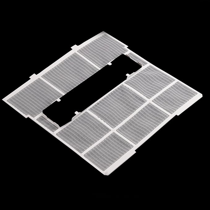 PATIKIL 10.63" x 10.43" x 0.28" Air Conditioner Air Filter, Plastic Air Filtering Screen Replacement with Air Filter Foam for HVAC, White Black