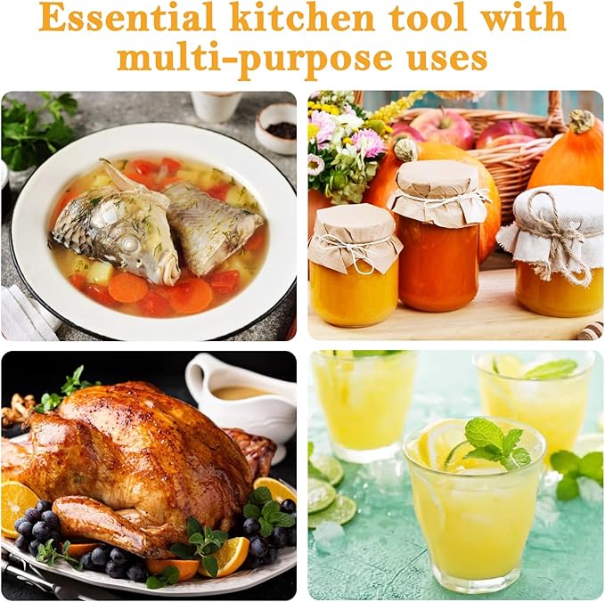 12 × 8 Inches Fine Mesh Nut Milk Bag, 4 PCS Nut Bag Strainer for Juicing Reusable Milk Nylon Bags for Straining, Multiple Usage Cheese Cloth Bags for Straining for Oat Milks Juice Coffee Yogurt