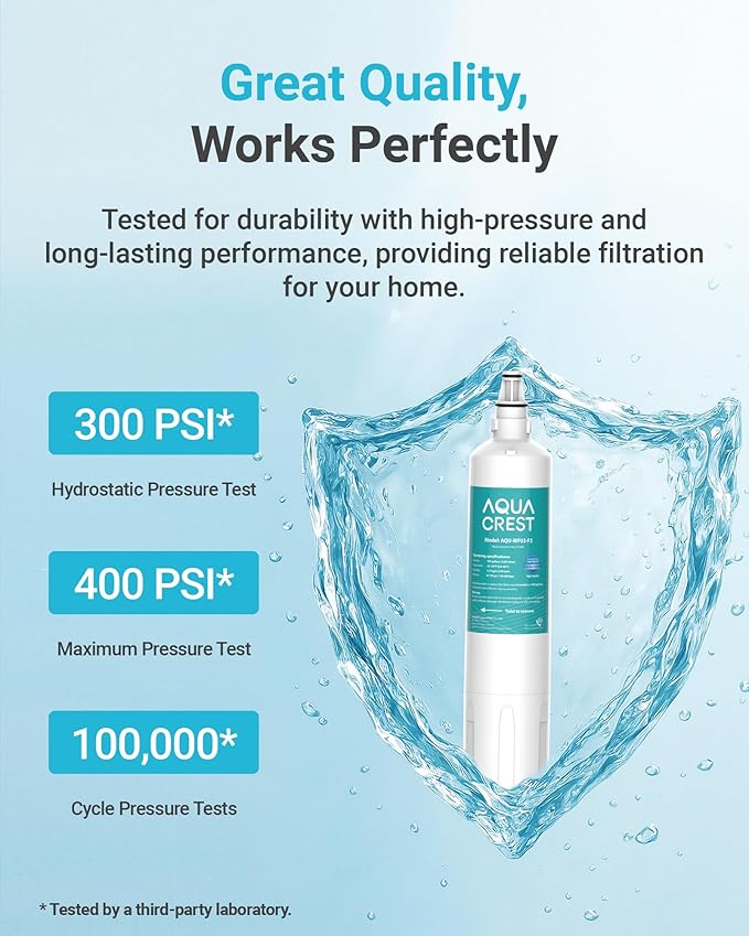 AQUA CREST F-2000, F-1000 Filter, Replacement for Sub-Zero 4204490, 4290510, Compatible with InSinkErator® F2000s, F-3000S, AquaPure AP Easy C-Complete, Sub Zero Water Filter Replacement, NSF/ANSI 42