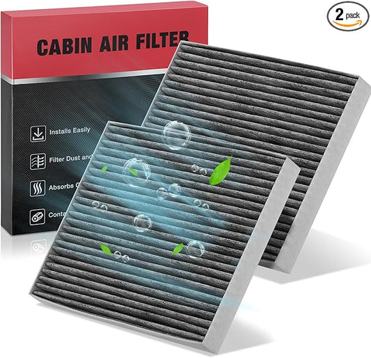 BDFHYK 2PC CF12058 Cabin Air Filters with Activated Carbon Compatible with Hyundai Accent 2018-2022, Elantra 2017-2020, Elantra GT 2018-2020, Compatible with Kia Forte 2019-2023, Forte5/Rio 2020-2023