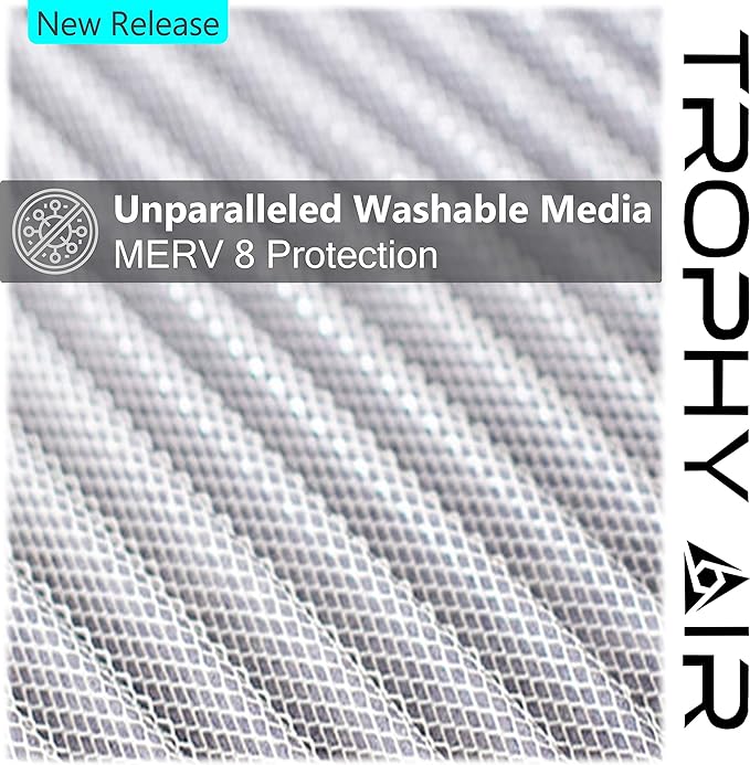 16x20x1 | Trophy Air | Merv 8 | Washable Furnace Filter | Lifetime HVAC & Furnace Air Filter | Washable Electrostatic | High Dust Holding Capacity | Premium Quality Aluminum