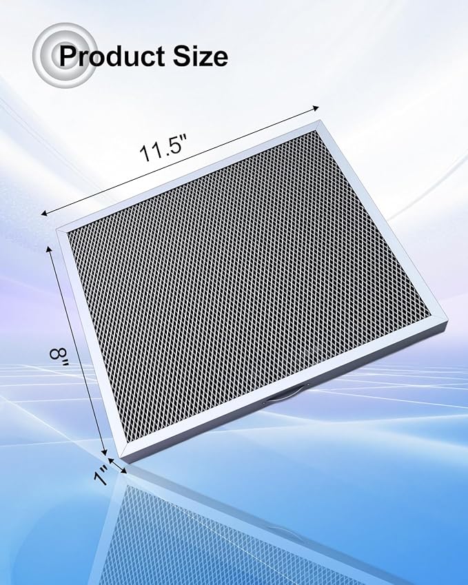 Washable Dehumidifier Filter Fits for AprilAire Whole-House Dehumidifiers Models E080 E100 and Dehumidifying Ventilator 8192A Replace 5881, MERV 8 Replacement Filter 12x13.5x1(Pack of 2)
