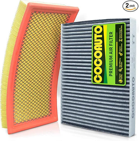 Cabin & Engine Air Filter kit for Explorer (2012-2019), Police Interceptor Sedan/Utility (2013-2019), FP68, FA-1884, AE9Z-19N619-A,CF11176, 7T4Z-9601-A