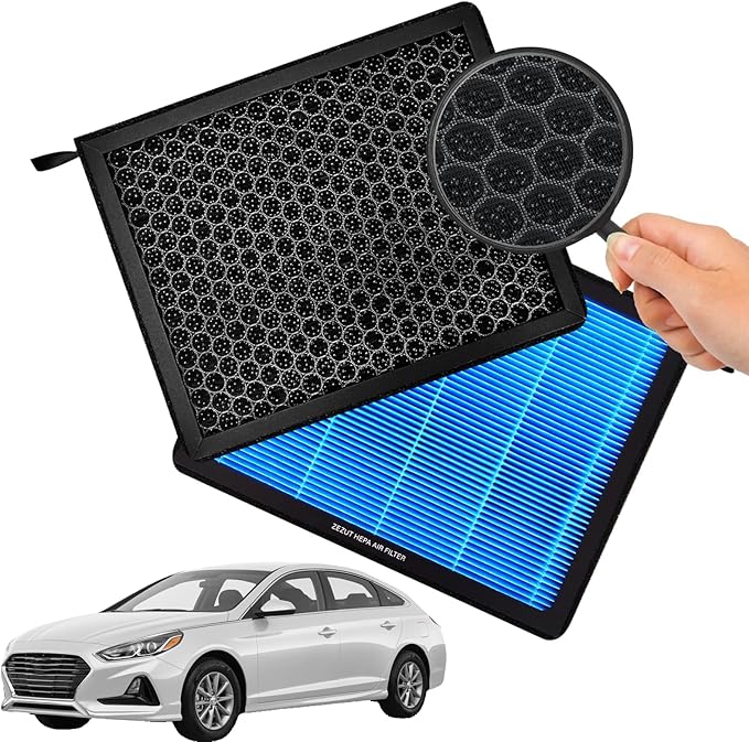 Cabin Air Filter CF12151 Fits Hyundai (2015-2019) Sonata for Non-Hybrid Engines, Honeycomb Structure and Activated Carbon, Durable and Sturdy (1 Pack)