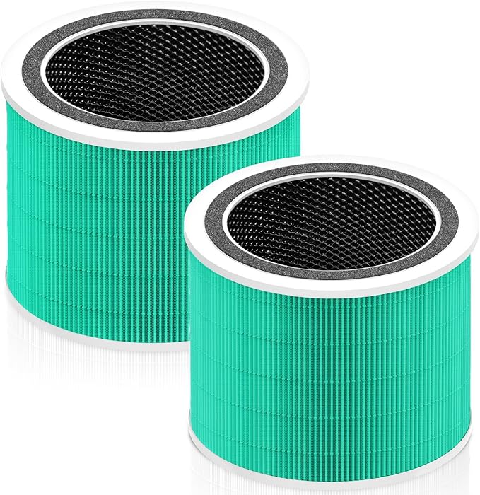 Core 200S Toxin Absorber Replacement Filter Compatible with LEVOIT Core 200S and LEVOIT Core 200S Smart WiFi Air Purifier,3-in-1 H13 True HEPA Activated Carbon Filter, Core 200S-RF, Green, 2 Pack