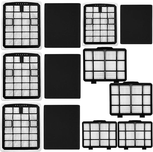 8 Pack Replacement Filters Compatible with Eureka NEN180 NEN186BL Bagless Vacuum Cleaner, Includes 4 Dust Cup Cartridges and 4 High Efficiency Filters