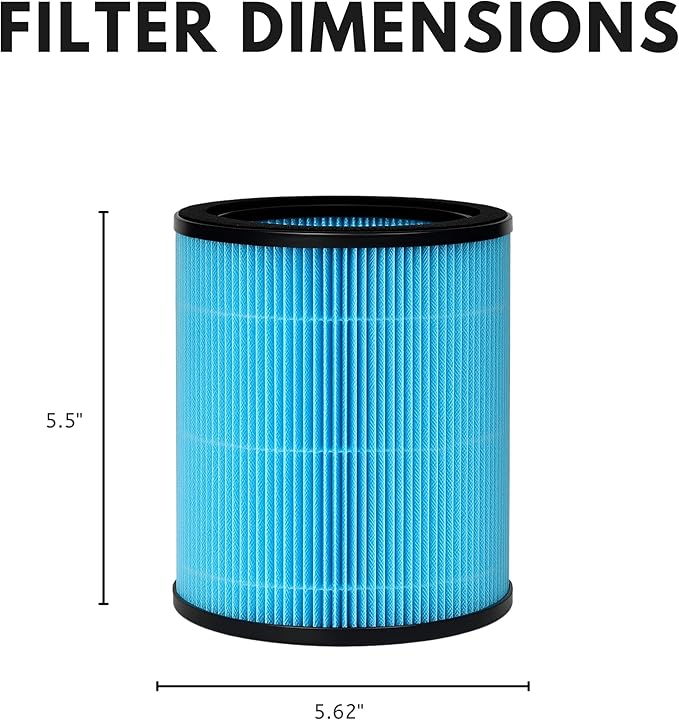 Nispira AP0601 Filter Replacement for AirTok Air Purifier AP0601-RF 2-in-1 True HEPA, 2 Pack