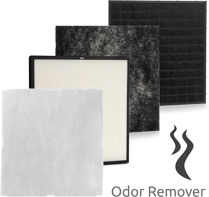 Rabbit Air, MinusA2 Air Purifiers for Home, Ultra Quiet HEPA Air Purifier - Wall Mountable Air Purifiers for Home Large Room, Allergies, Dust, Mold, Smoke & VOCs - (SPA-780A, White, Odor Remover)