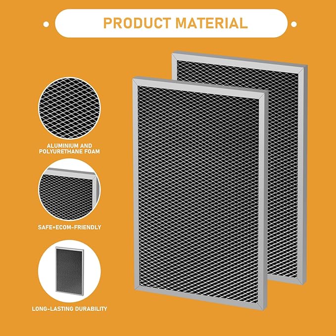 5695 Washable Dehumidifier Filter Replacement MERV 8 Compatible with Whole-House Dehumidifiers Models 1820 & E070 Series, Size: 8 x 11.7 x1, 2 Pack