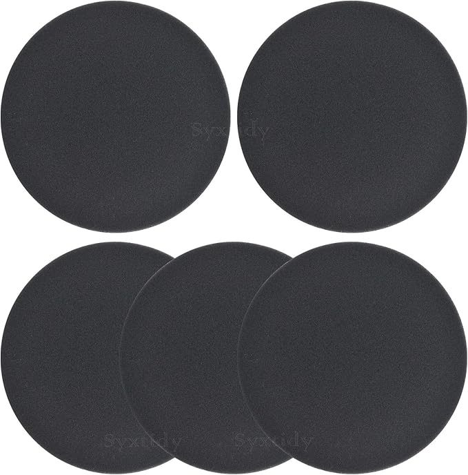 Vacuum Filter for Bissell, Filters Replacement for Bissell Powerforce Helix Bagless 2191, 2190, 2254, 2256, 1700, Part 1608225,5 Pack, Black
