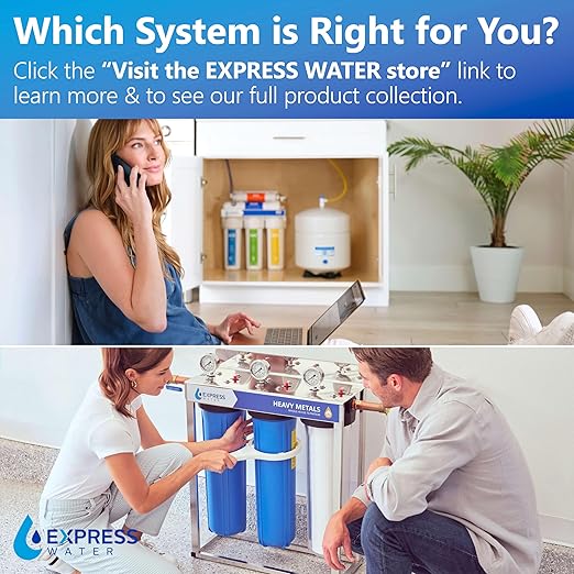 Whole House Water Filter System| HEAVY METAL| 3 Stage Water Purifier Whole Home, Top-Tier Heavy Metal Filter Produces Overachieving H2O, Specially Targets Lead, Arsenic, Chromium, Reduces Chlorine