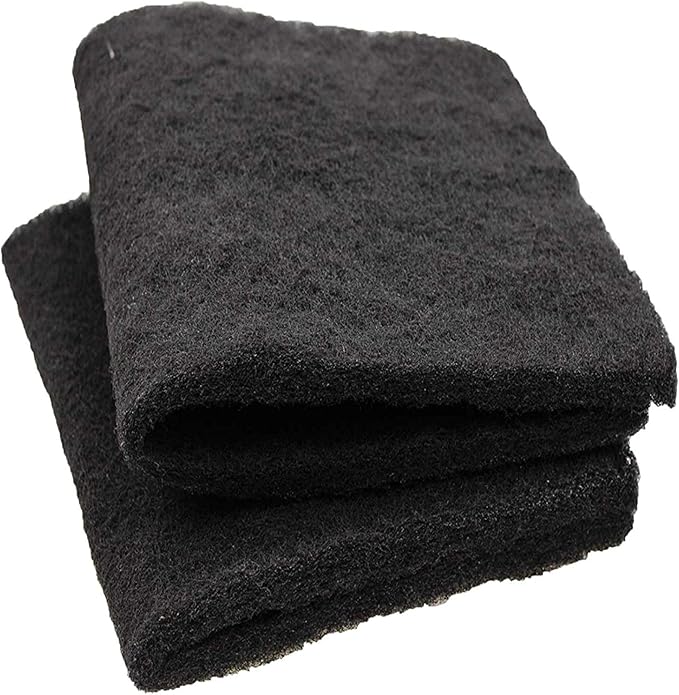 CFS – Pack of 2, Premium Super Activated Cut-to-Fit Carbon Pads for Aquariums – Pond Fresh Water & Saltwater Aquariums, Terrariums & Hydroponics – Charcoal Air Filter Sheet – 18" x 10"