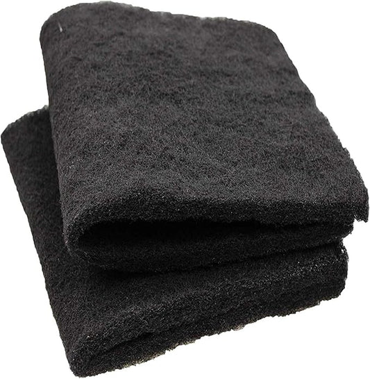 CFS – Pack of 2, Premium Super Activated Cut-to-Fit Carbon Pads for Aquariums – Pond Fresh Water & Saltwater Aquariums, Terrariums & Hydroponics – Charcoal Air Filter Sheet – 18" x 10"