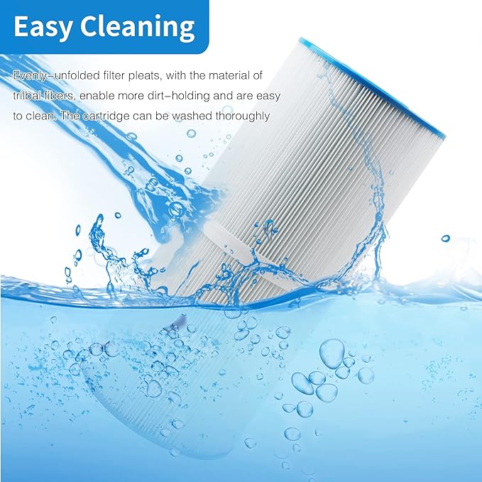 PWK35B Replaces Hot Springs Limelight Series Spa Filters, Compatible with Watkins 1642301-1, 78161, 78286, Filbur FC-3921, Pleated Fabric Filter Media 2 Pack