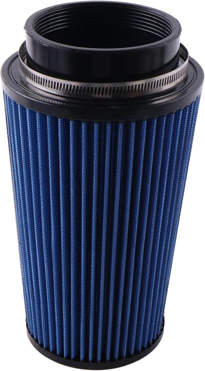DVPARTS 4" Blue Replacement Washable/Reusable Oiled Cold Air Intake Filter DP0235 Compatible with All Rudy's 4" Intakes