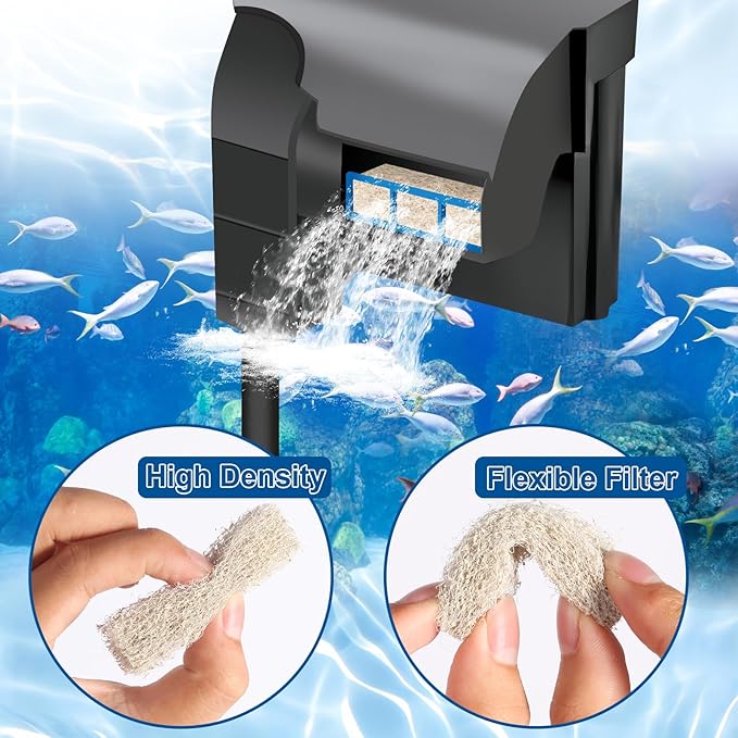 24pcs Ammonia Reducer Filter Pads for Aqueon Quietflow 10, Replacement Filter Cartridges for Aqueon QuietFlow LED PRO Model 10