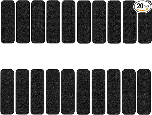 20 Pack Ceiling Fan Filters for Blades,Activated Coconut Carbon Fan Filter for Ceiling Fan, Easy-Stick Universal Air Filter for Common Household Contaminants