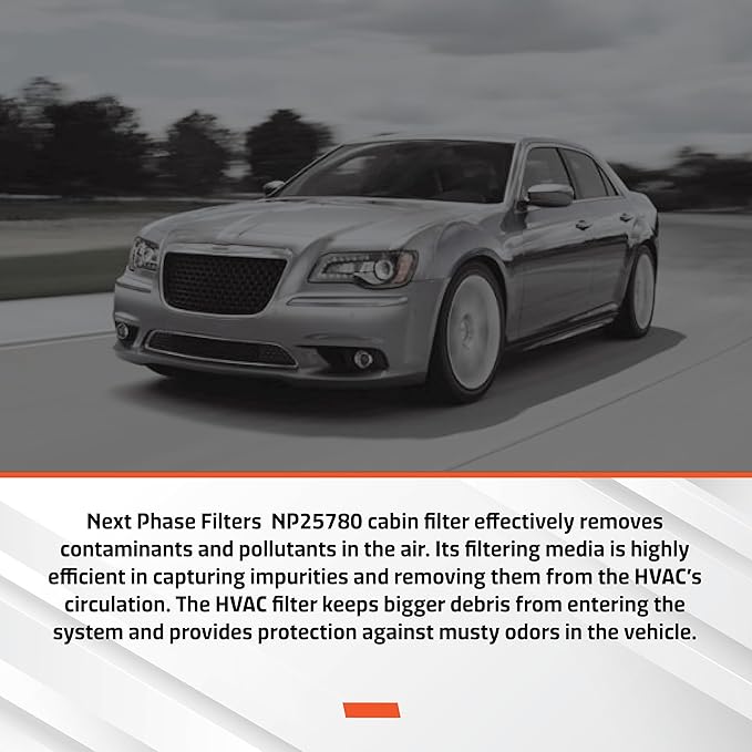 Carbon Cabin Air Filter Replacement - Pack of 1 - Made in USA - Compatible with 2015-2017 Chrysler 200 2.4L & 3.6L, 2014-2018 Jeep Cherokee 2.4L & 3.2L - Replaces 68223044AA