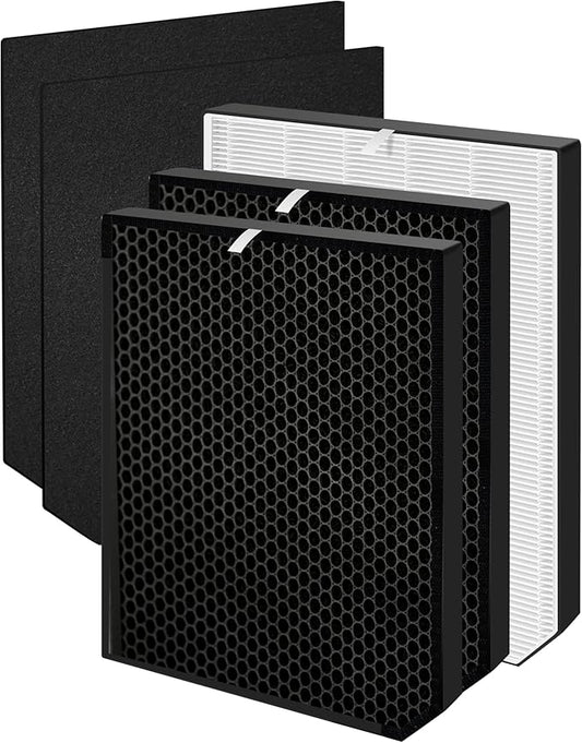 2000 Replacement Filter Set Compatible with AD2000 / 2000M / 2000Pro Air Purifiers, Air Doctor 2000 Series – Includes 1 Main Filter, 2 Activated Carbon Filters, and 2 Pre-Filters