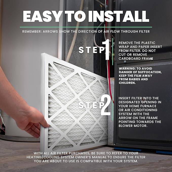 Accumulair Gold 18x30x1 MERV 8 HVAC Air Filter (4-Pack) | Replacement Air Filter for AC and Furnace | Made in USA | Actual Size 17.75 x 29.75 x 0.75