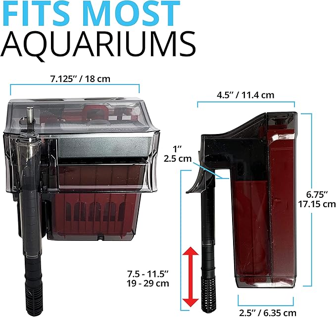 Fluval C3 Power Filter, Fish Tank Filter for Aquariums up to 50 Gal.