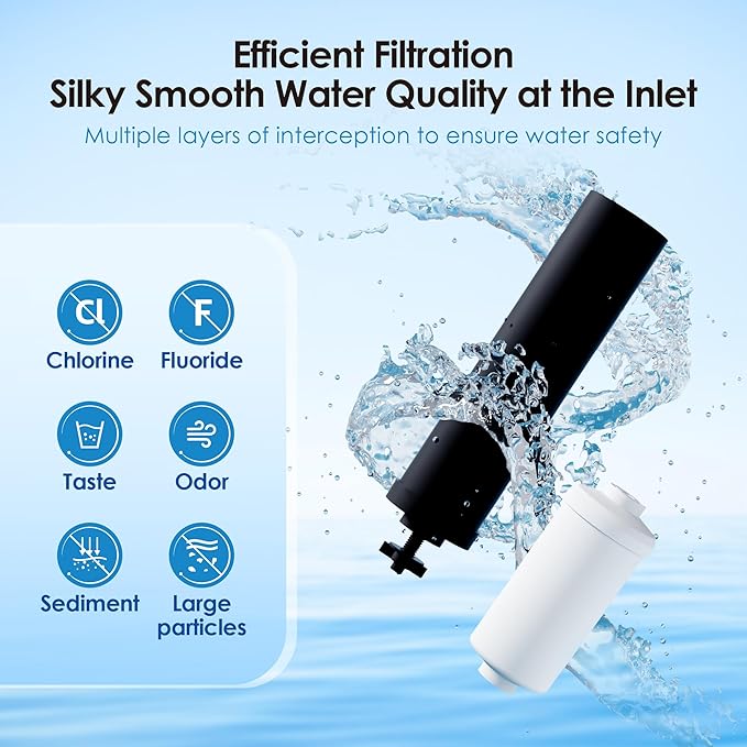 Waterdrop NSF/ANSI 42&372 Standard Gravity Water Filter, Replacement for Berkey® BB9-2® Black Filters & PF-2® Fluoride Filters, Berkey® Gravity Water Filter System and Waterdrop King Tank Series