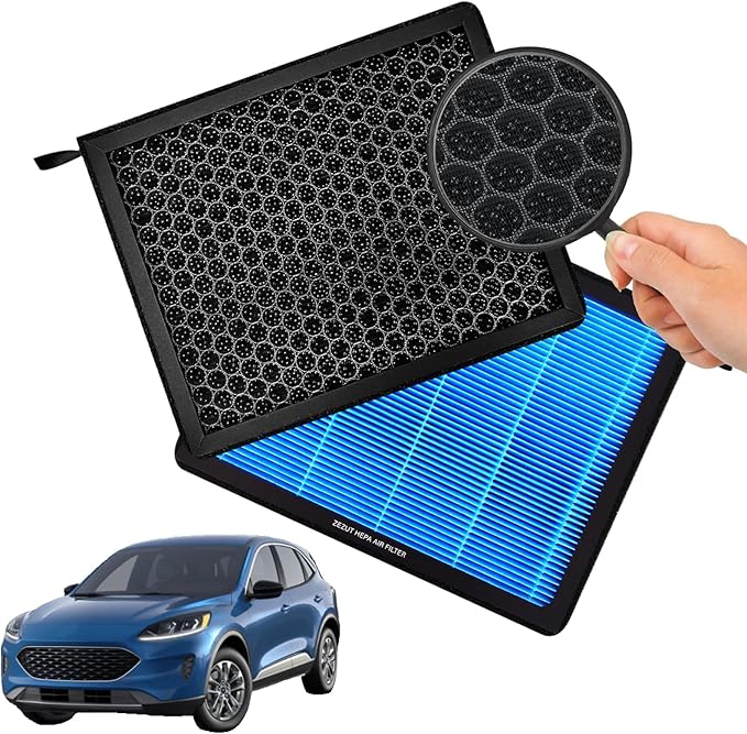 Cabin Air Filter CF12772 Fits Ford Bronco Sport (21-25), Escape (20-25), Explorer (20-26), Maverick & Lincoln Aviator (20-25), Corsair, Honeycomb Structure & Activated Carbon Beads – Durable & Sturdy