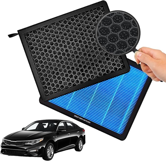 Cabin Air Filter CF12159 Fits 2016‑2019 Hyundai Sonata (L4 2.0L Hybrid Only) & Kia Optima (2016‑2020), Honeycomb Structure, Activated Carbon & Durable Frame