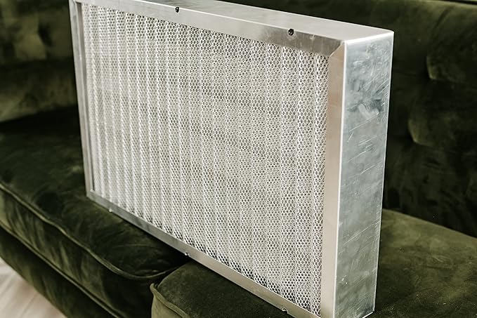 | Merv 8 | Washable Furnace Filter | Lifetime HVAC & Furnace Air Filter | Washable | Superior particle-holding Ability | Premium Quality Aluminum | (16x25x4 (4 3/8” depth))