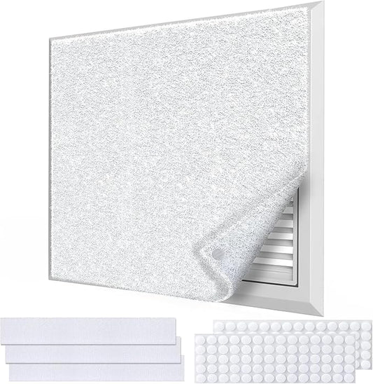 MERV 8 Air Vent Filters 20x100 Inch, Cut to Fit (60+ Filters) Air Filter, Electrostatic Filter Media for Air Vents,Air Conditioner,HVAC,Registers,Grilles,Includes 48 Adhesive Hooks