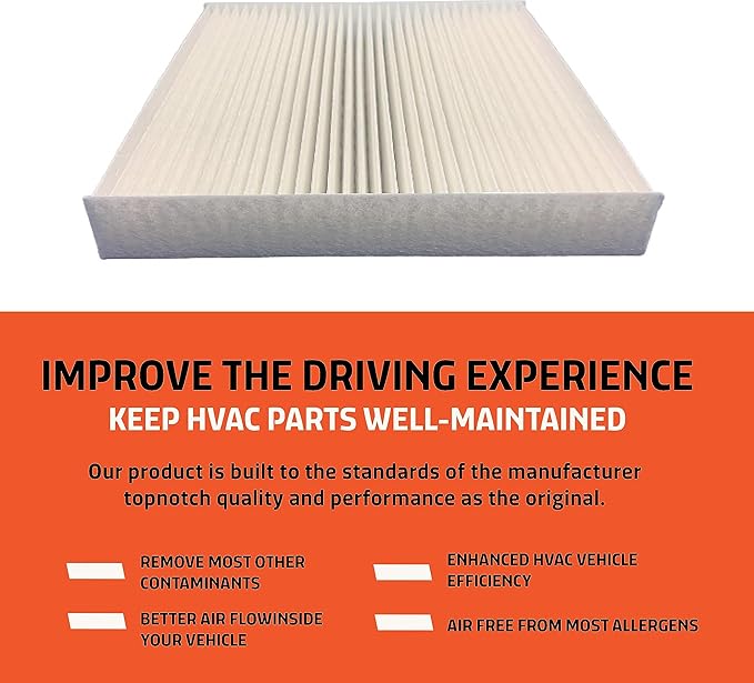 Cabin Air Filter Replacement - Pack of 1 - Made in USA - Fits Most Acura, Honda, Ford & Jeep - Replaces O.E. 80291TF0E01, 80291TF0405, 80292TF0G01, 80291T5RA01, 80292TBAA11, 80292TF0405, 80291TF3E01