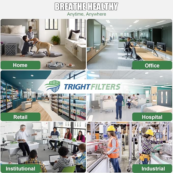 14x25x1 Air Filter 4 Pack, MERV 8 Pleated Dust Defense Air Filters Replacement Air Conditioner HVAC AC Furnace Filter, Durable and Lightweight