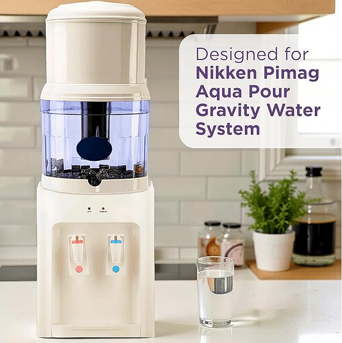Mineral Stones Replacement 13564, Cartridge 1361 & Micro Sponge Prefilter 1362 for Nikken Water Filter Replacement PiMag Aqua Pour Water Filter System - Countertop Drinking Alkaline Filtration System